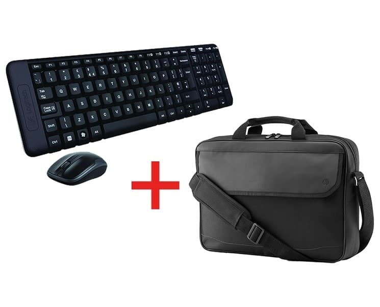 Logitech MK220 Ασύρματο Πληκτρολόγιo &amp; Mouse + Τσάντα Laptop HP 24,90€ από Γερμανό