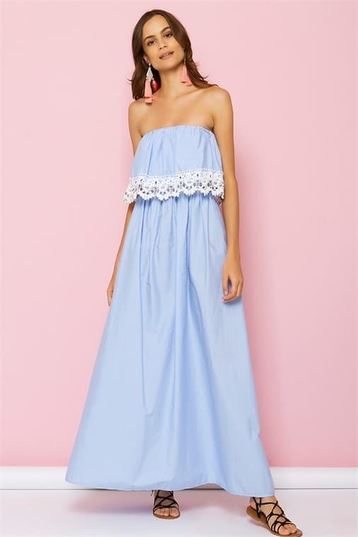 Σιέλ strapless maxi φόρεμα 17,90€ στο Made of Grace