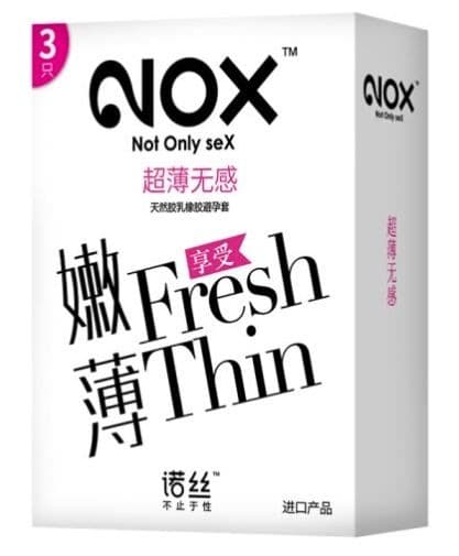 NOX 003 Fresh thin condoms, 3 pcs