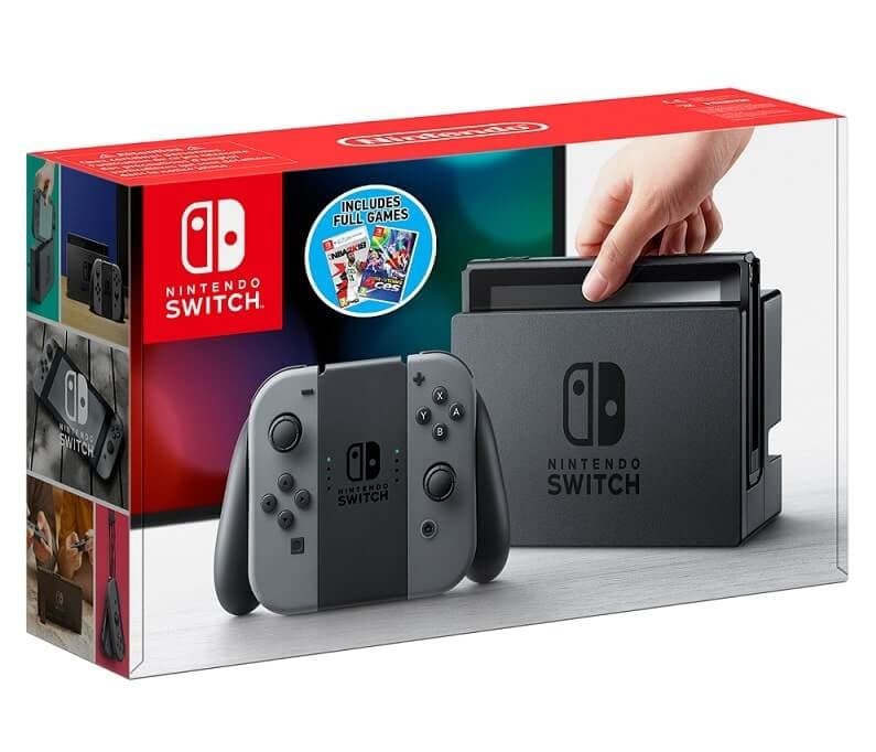 Nintendo Switch (Γκρι Joy-Con) + Mario Tennis Aces + NBA 2K18 289€ -- Γερμανός &amp; δυνατότητα 20% επιστροφής με κάρτες Eurobank