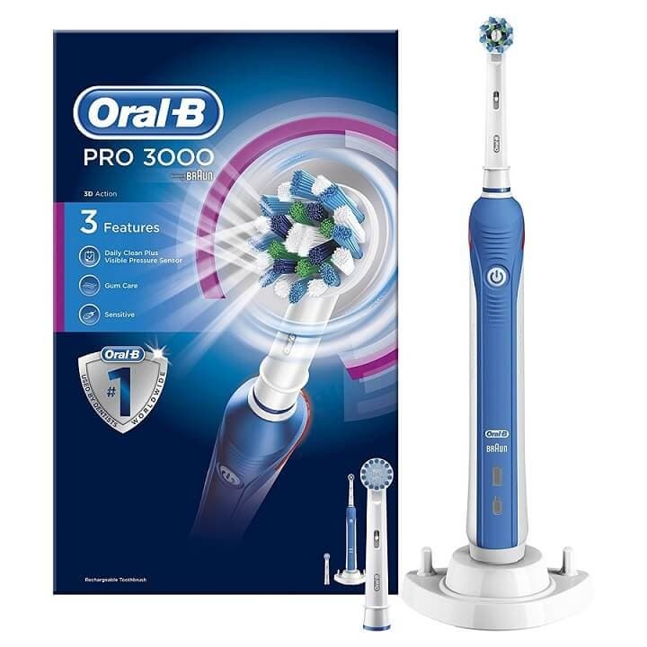Oral-B Pro 3000 CrossAction Ηλεκτρική Οδοντόβουρτσα 47€ από Amazon UK