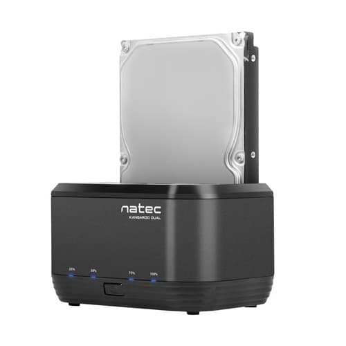Natec NSD-0955 Kangaroo Dual USB 3.0 Docking Station SATA HDD, 23,90, E-SHOP