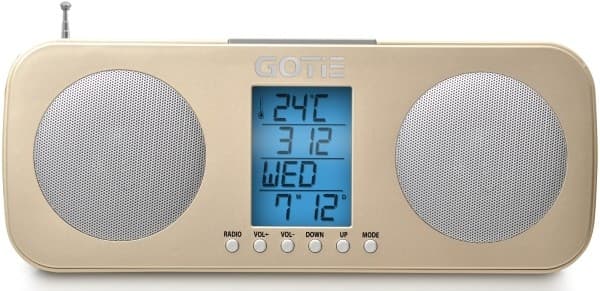 Gotie GRA-200Z FM Radio with digital tuning Gold