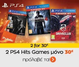 2 PS4 HITS Games στα 30€