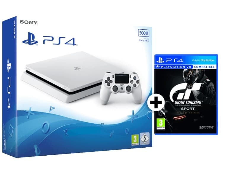 SONY PlayStation 4 500GB E + GT SPORT D1 249€ στα Media Markt