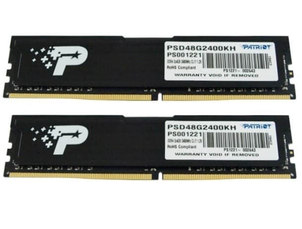 RAM PATRIOT PSD48G2400KH SL 8GB (2X4GB) DDR4