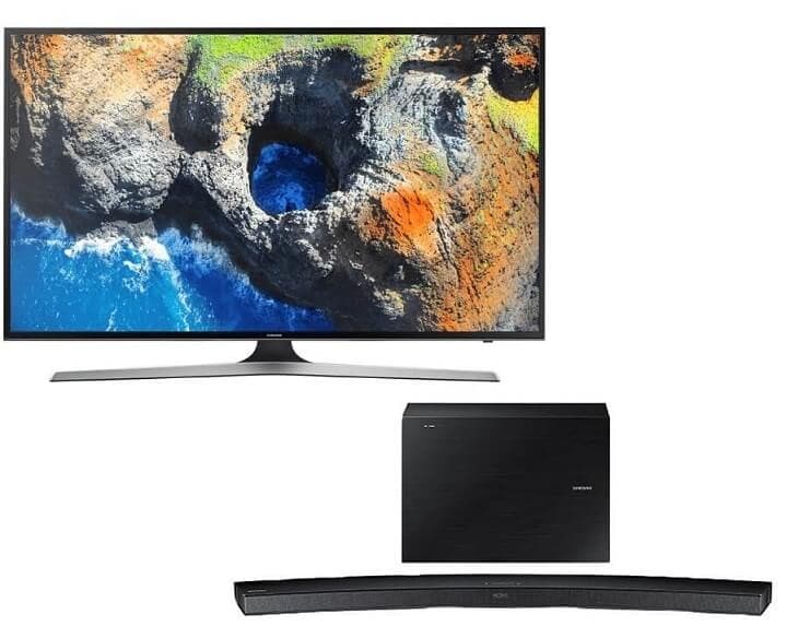 Με αγορά Samsung TV UHD επιλογή Soundbar με -70% (π.χ. Samsung UE49MU6102 + Soundbar HW-J6000R 684€) στη Media Markt
