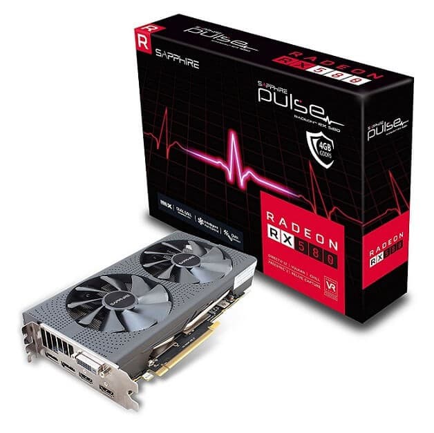 Κάρτα γραφικών Sapphire Radeon RX 580 4GB Pulse 235€ @ amazon.co.uk
