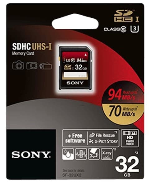 Sony SDHC 32GB UHS SF-32UX2 22,90€ - Media Markt