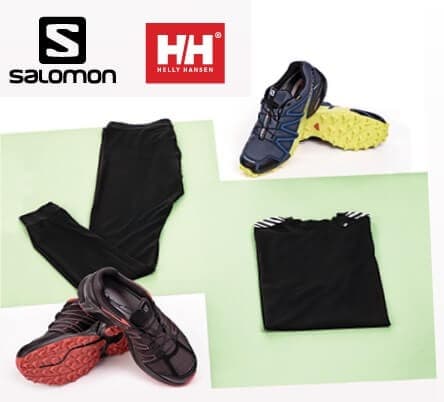Με κάθε αγορά υποδήματος Salomon Δώρο ισοθερμικό Helly Hansen στα Factory Outlet