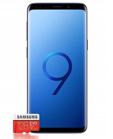 Samsung Galaxy S9+ με κάρτα μνήμης Samsung Evo+ 128GB 600€ @ amazon.de