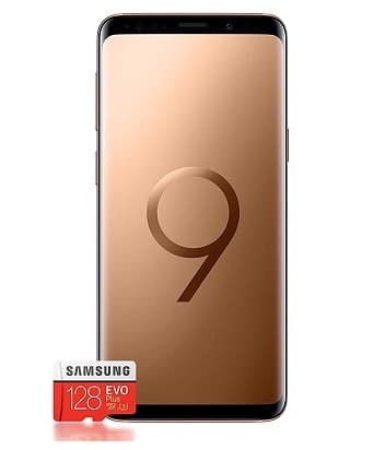 Samsung Galaxy S9+ Gold με κάρτα μνήμης Evo Plus 128GB 579€ - Amazon.DE