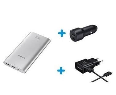 Samsung Set με Powerbank 10.000mAh, Φορτιστή + Φορτιστή Αυτοκινήτου 11.97€ - Κωτσόβολος