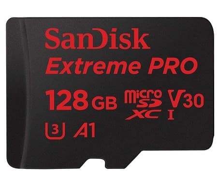 SanDisk Extreme Pro 128GB microSDXC U3 V30 A1 50€ @ amazon.co.uk
