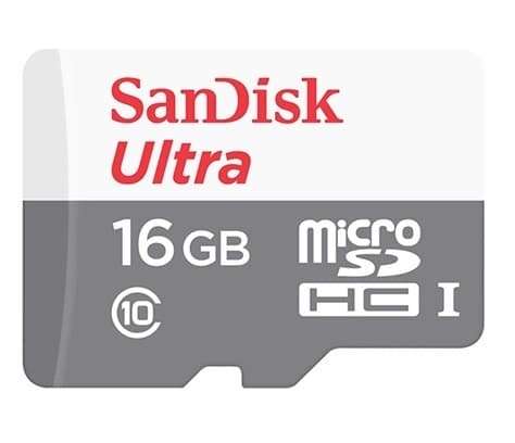 Sandisk Ultra 16GB microSD Κάρτα Μνήμης UHS-I 80MB/s 6,90€ από Κωτσόβολο