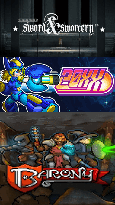 Δωρεάν τρία παιχνίδια από την Epic Games, τα: 20XX, Barony και Superbrothers: Sword &amp; Sworcery EP
