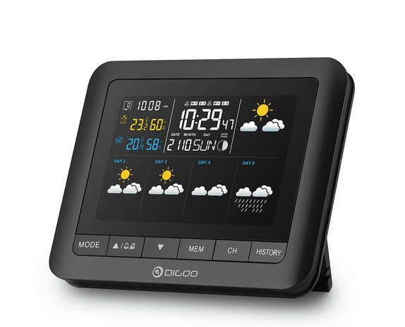 Digoo DG-TH8805 Wireless Five Day Forcast Version Weather Station + GIFT