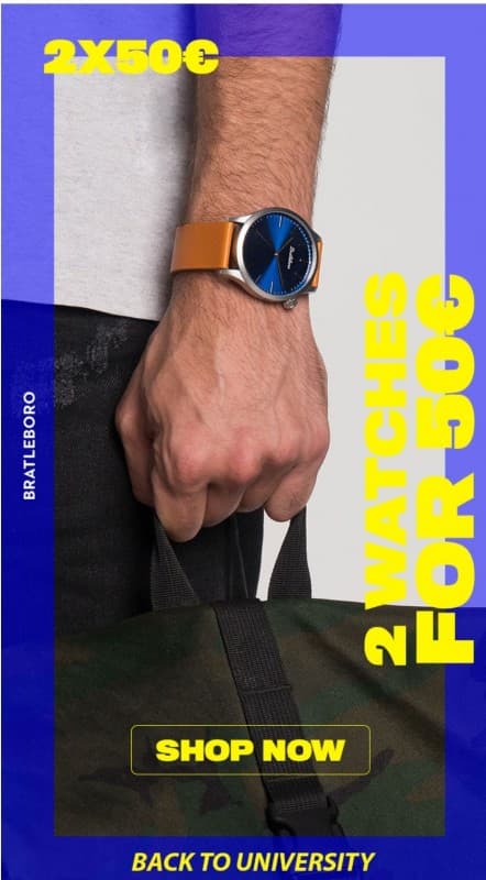 Brattleboro ρολόγια 50€ τα δύο (θυγατρική hawkers)