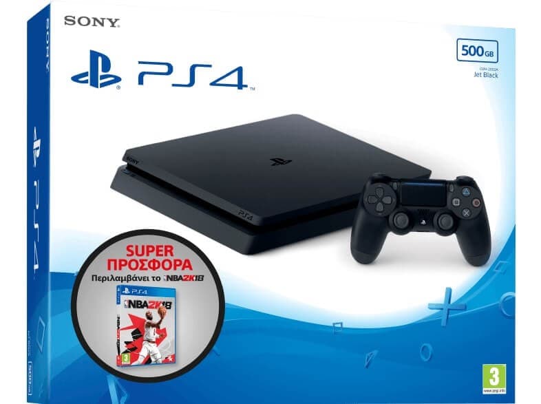 Sony PlayStation 4 500GB E Chassis + NBA 2K18 299€ &amp; άλλα Bundles σε προσφορά - Media Markt