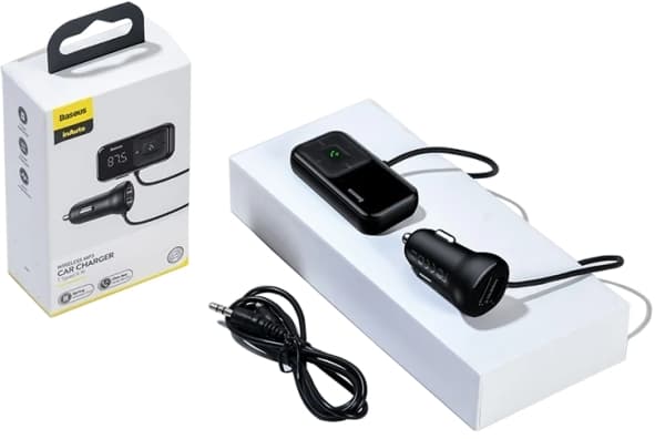Baseus S-16 Transmitter FM T-TYPE Bluetooth MP3 Car Charger