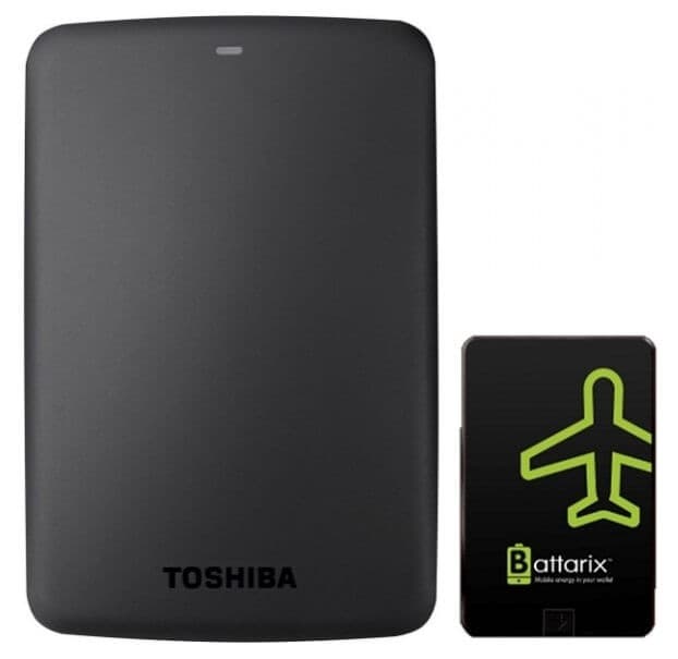 Εξωτερικός Σκληρός Δίσκος Toshiba Canvio Basics 1TB 2.5'' USB3.0 Black &amp; Δώρο Battarix 49€ στην Electronet