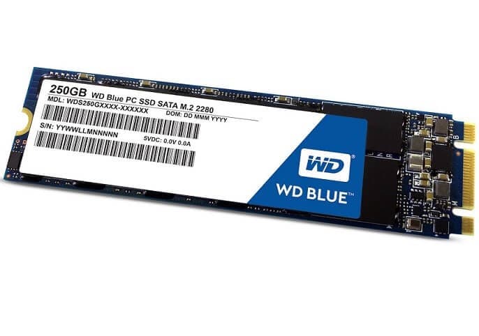 Western Digital Blue 250GB M.2 78,30€ @ amazon.es
