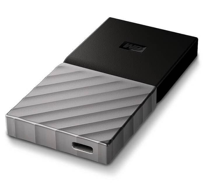 WD My Passport SSD 256GB USB 3.1 (Gen 2) 92€ @ amazon.co.uk