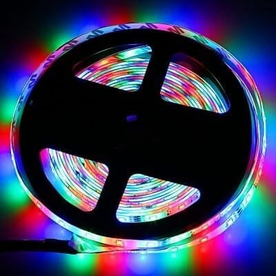Ταινία 5m με 300 LEDs SMD-2835 RGB με χειριστήριο + controller 0,85€