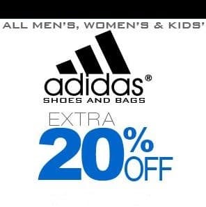 Extra 20% off στο Outlet της Adidas αποκλειστικά μέσω app.