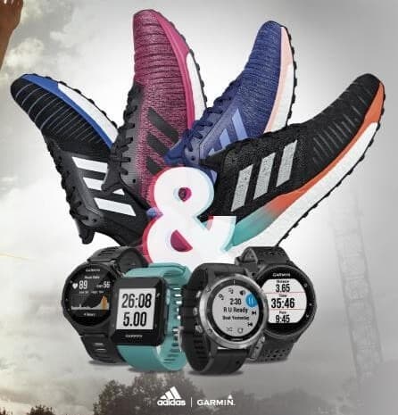 Adidas Solar παπούτσια τρεξίματος + Gamrin Forerunner GPS Sportwatch με έκπτωση -40€ έως -100€ στην Intersport