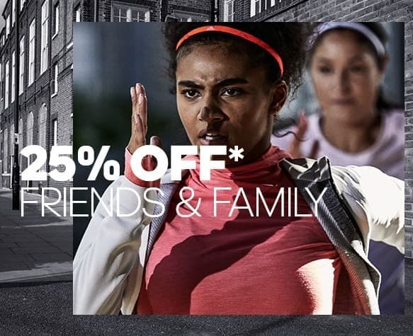 Extra -25% στο Outlet και στη Friends &amp; Family συλλογή μόνο για σήμερα στην Adidas