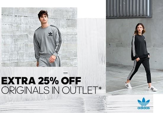 -25% επιπλέον έκπτωση στο Outlet της adidas