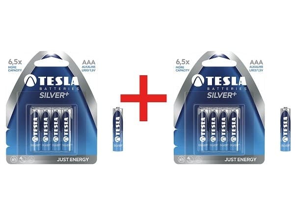 Αλκαλικές μπαταρίες Tesla Silver+ AAA (8τμχ) 2,99€ - Γερμανός