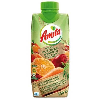 Χυμός Amita 330ml Μήλο-Πορτοκάλι-Καρότο με 0,28€ στα Super Markets με Pockee (με επιστροφή χρημάτων)