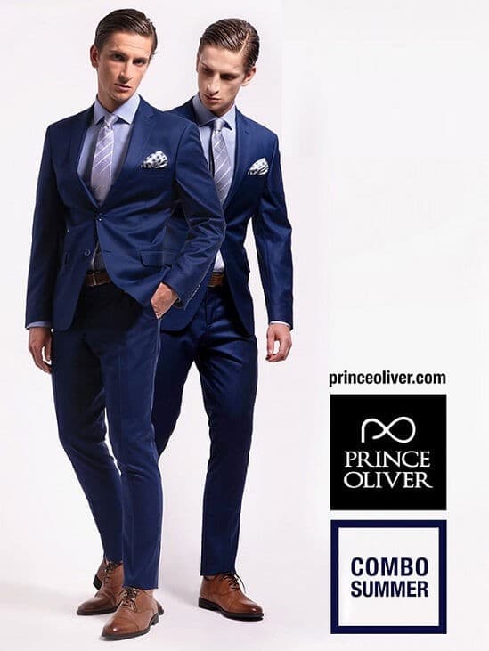 Ανδρικό Κοστούμι Prince Oliver με πουκάμισο &amp; γραβάτα 199€