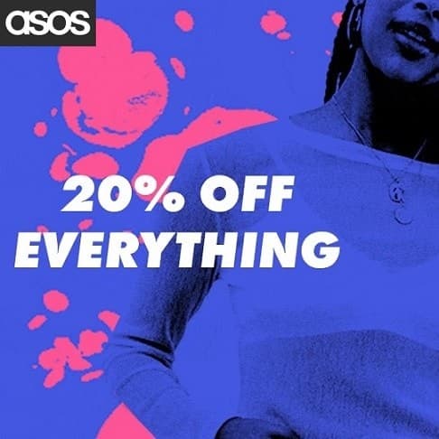 Επιπλέον έκπτωση 20% σε όλα τα προϊόντα στο ASOS