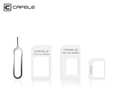 CAFELE 4 in 1 SIM Card Adapter Micro + Double Nano + Needle 0,08€ @ Gearbest