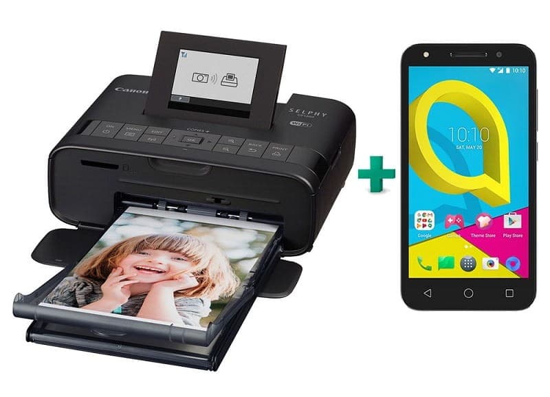Φορητός Εκτυπωτής Canon Selphy CP1200 + Κινητό Alcatel U5 4G 99€ στα Public