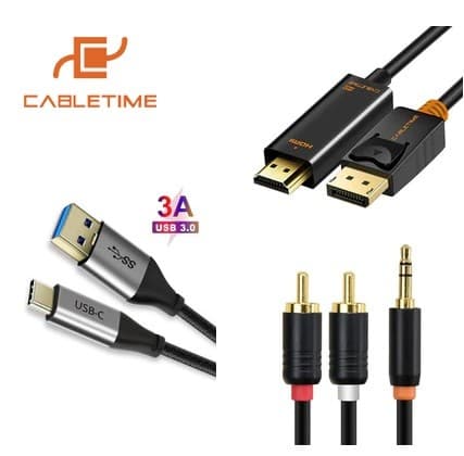 Έκπτωση -9,11€ για αγορές από 18,22€ σε καλώδια Cabletime (USB, HDMI κλπ) στο Aliexpress