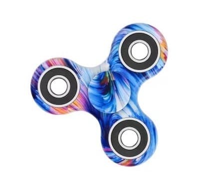 Star Sky Print Focus Toy Stress Relief Fidget Spinner  -  BLUE - gearbest