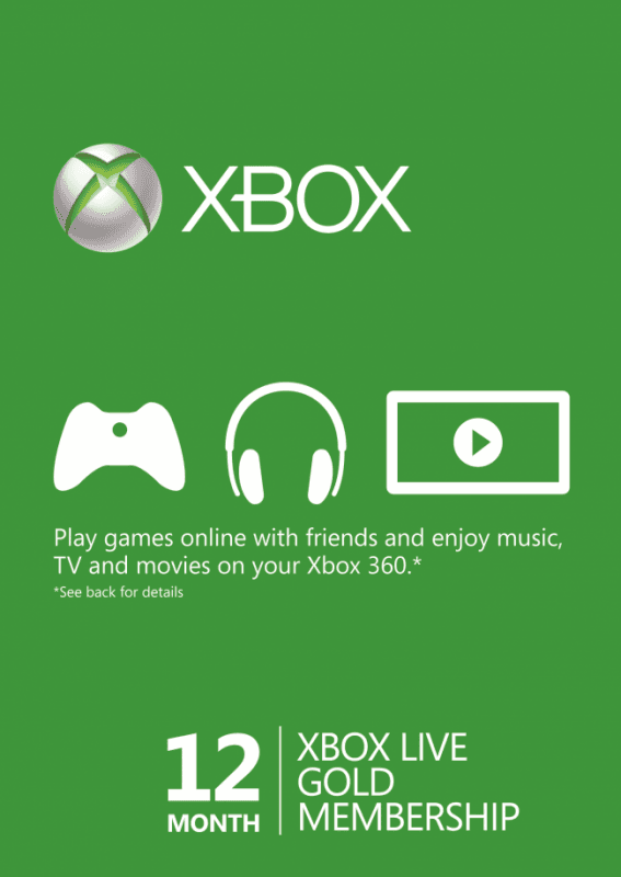 12 Month Xbox Live Gold Membership (Xbox One/360)
