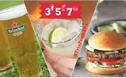 Fridays κάθε μέρα μετά τις 22:00 Μπίρες 3€, Margaritas 5€ &amp; Burgers 7€