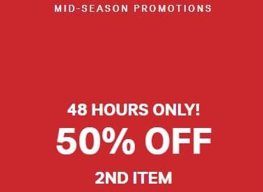 -50% στο 2ο item στα H&amp;M μέχρι και σήμερα