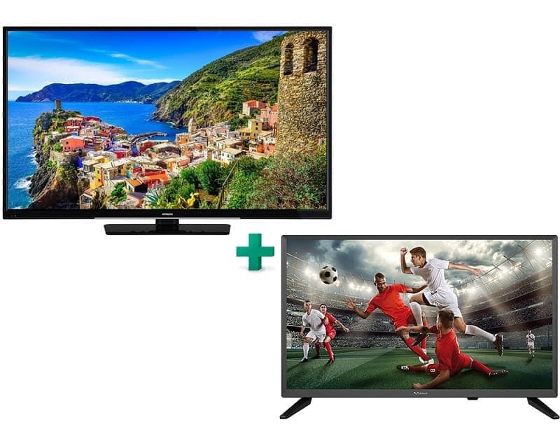 Hitachi 43" 4K Smart TV + Strong 24" LED HD TV 399€ - Public