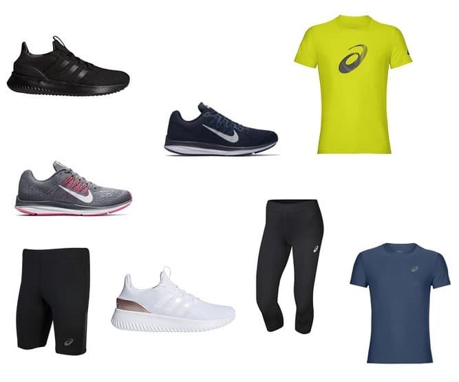 Pre-sales προσφορές στην Intersport (π.χ. adidas Cloudfoam Ultimate 44.99€, Nike Winflo 5 49.99€, Asics μπλουζάκια από 9€)