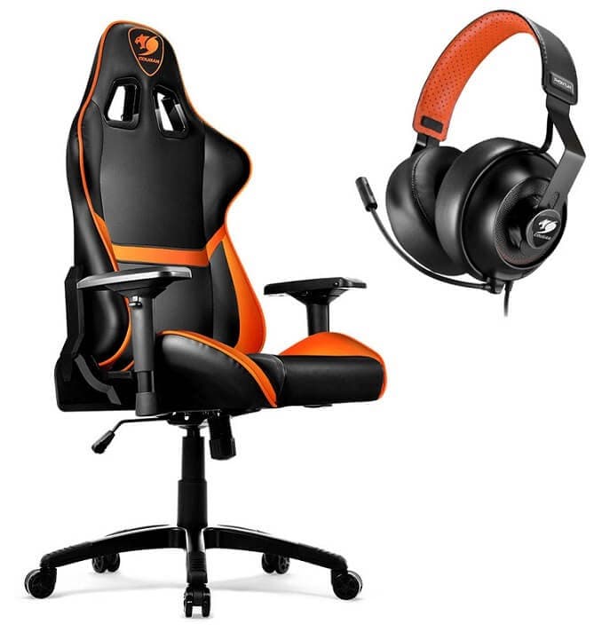 Καρέκλα Cougar Armor Gaming + Ακουστικά Cougar Phontum 209,90€ από plus4u.gr