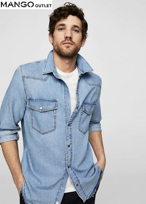 Ανδρικά και γυναικεία Πουκάμισα με -50% στα Mango Outlet