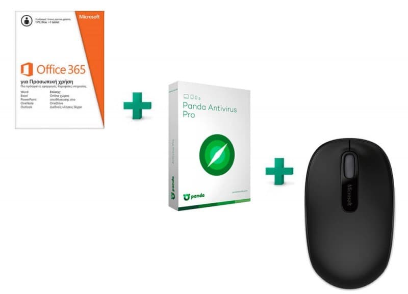 Microsoft Starter Pack (Office 365 Personal, Panda Antivirus, Microsoft Wireless Mouse 1850) 59,90€ - Public