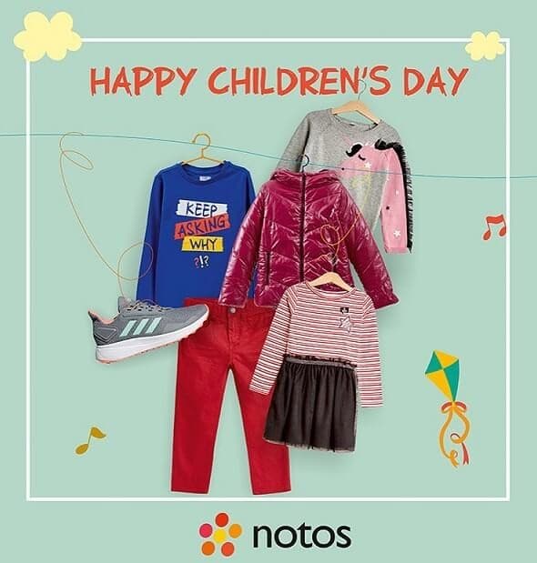 Έκπτωση 20% σε παιδικά ρούχα στα notos