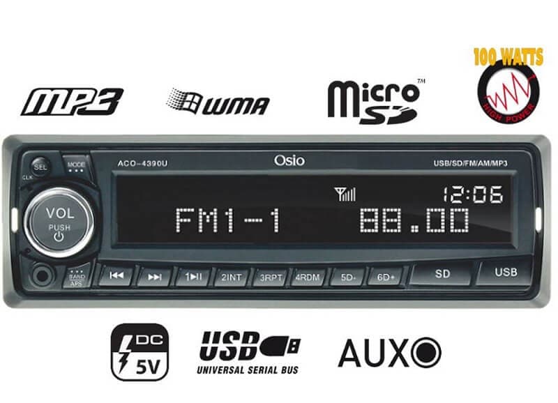 Osio ACO-4390U Radio/USB Car Audio 19,90€ από Public
